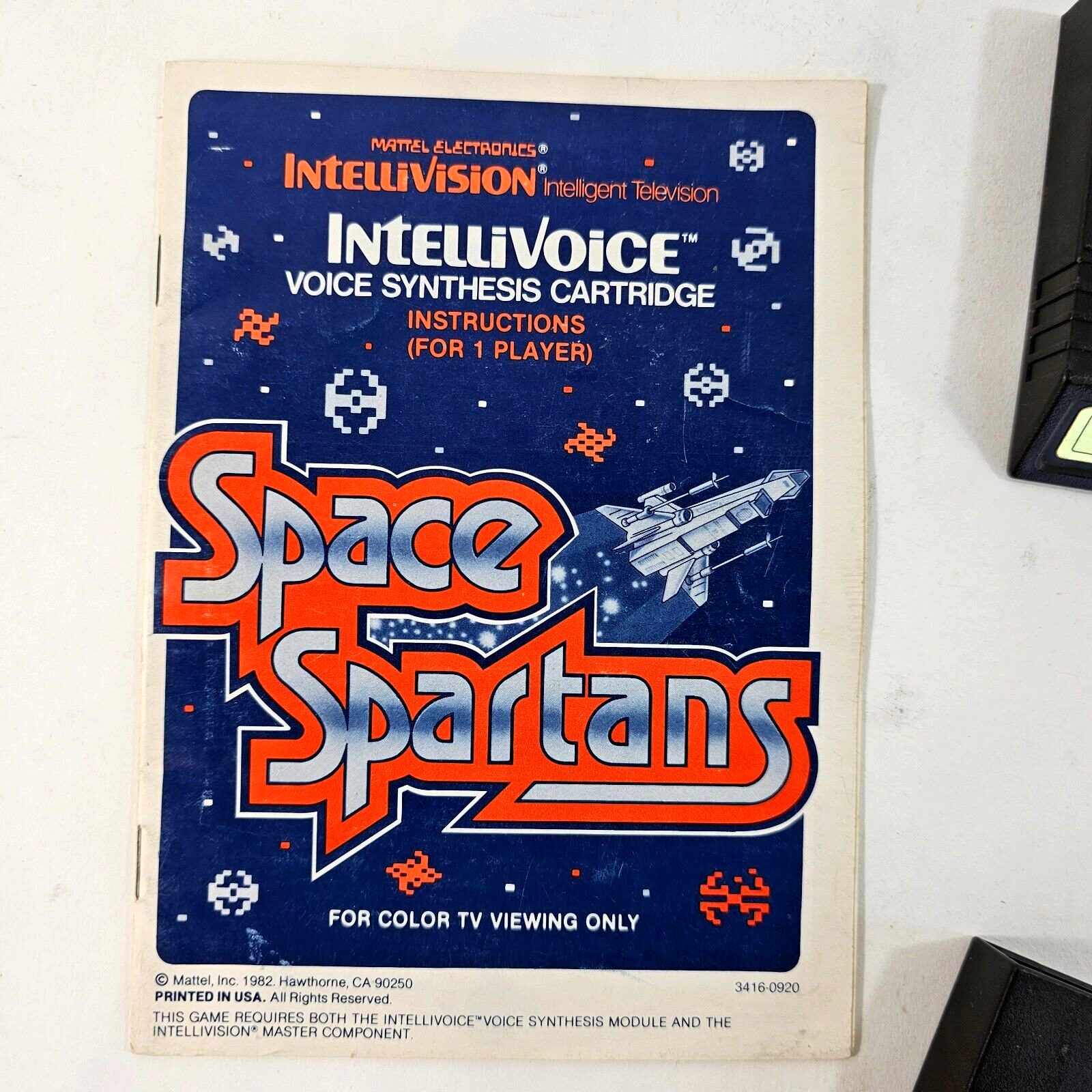 Space Spartans (Intellivision bundle) B-17 Bomber Game Cartridges and Manuals