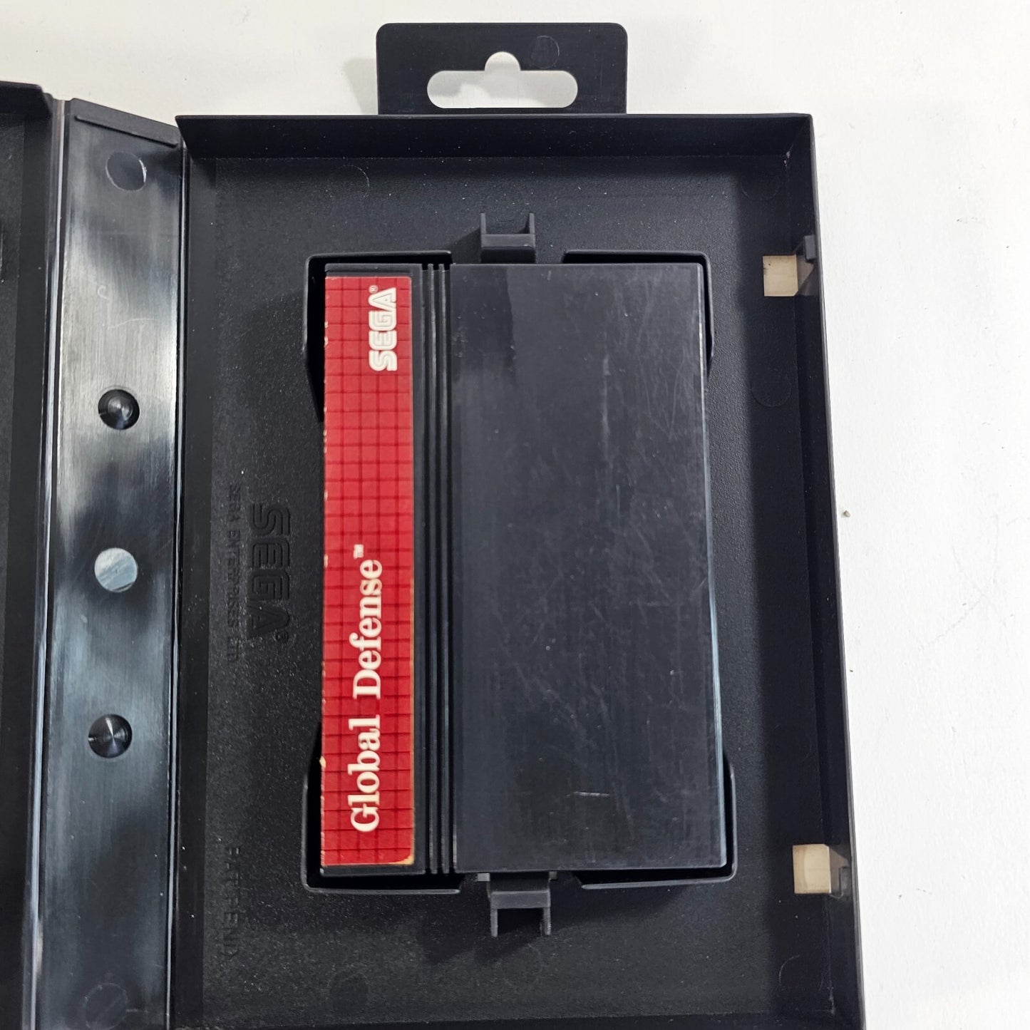 Global Defense (Sega Master System, 1987) Game and Case - Tested - Read