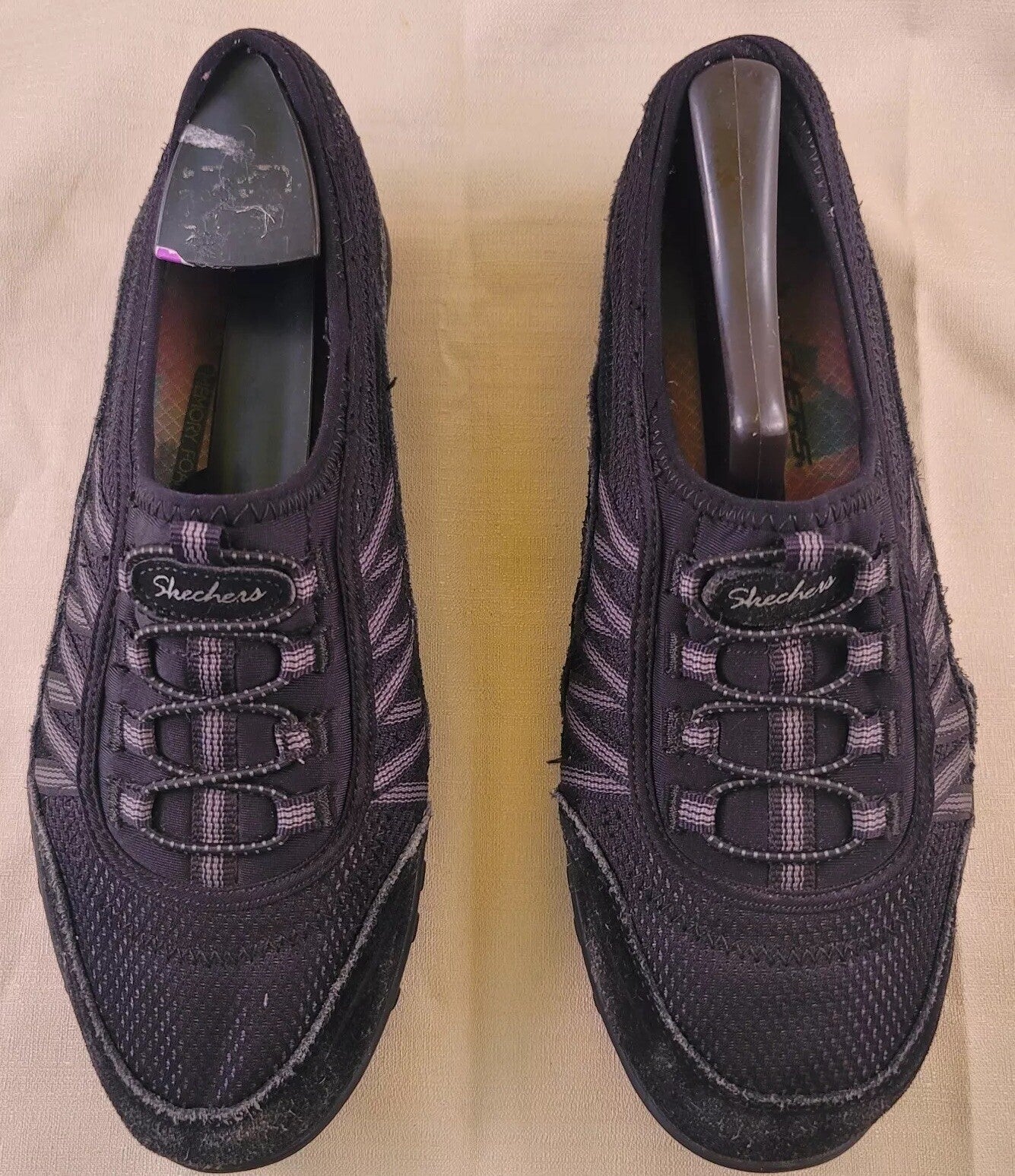 Skechers Women's Breathe Easy Relaxed Fit Memory Foam Shoes 23857 Size 8 Black