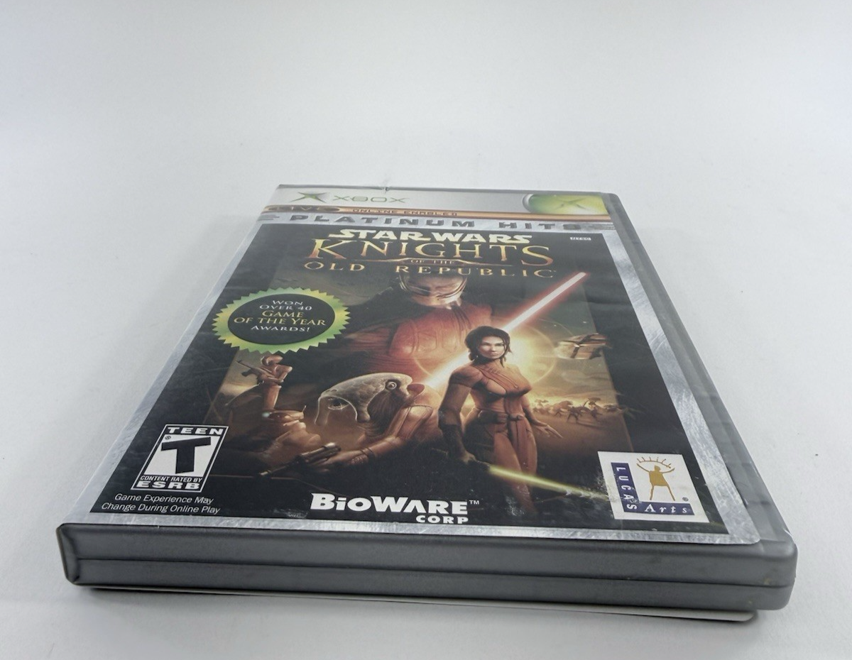 Star Wars Knights of the Old Republic (Xbox, 2004) Game, Case & Manual - Tested