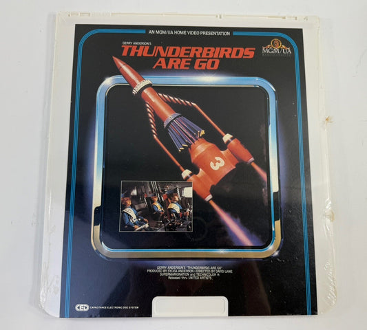 Thunderbirds Are Go (CED Videodisc, 1983) RCA SelectaVision - Factory Sealed