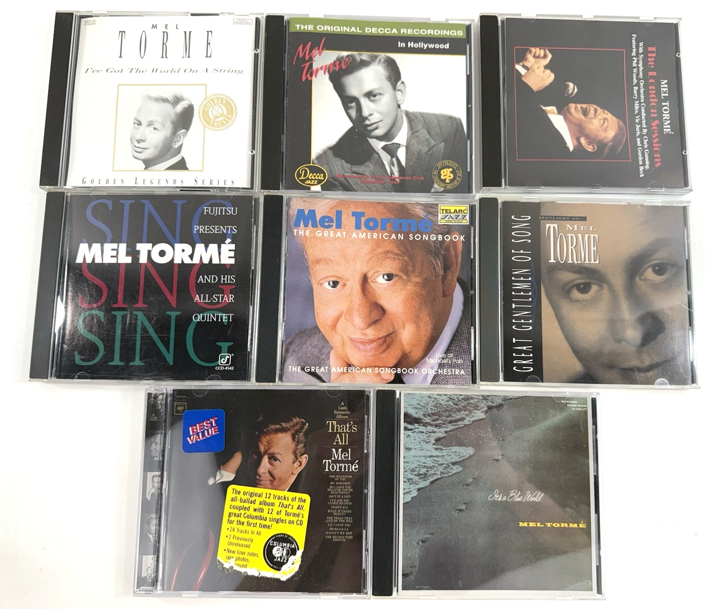 Mel Tormé CD Bundle - Great American Songbook, In Hollywood, London Sessions +5