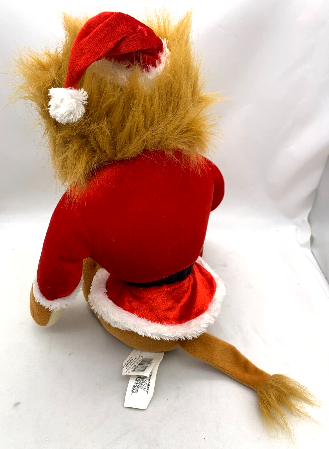 Gemmy 2009 Dreamworks Merry Madagascar 16" Alex the Lion Holiday Plush