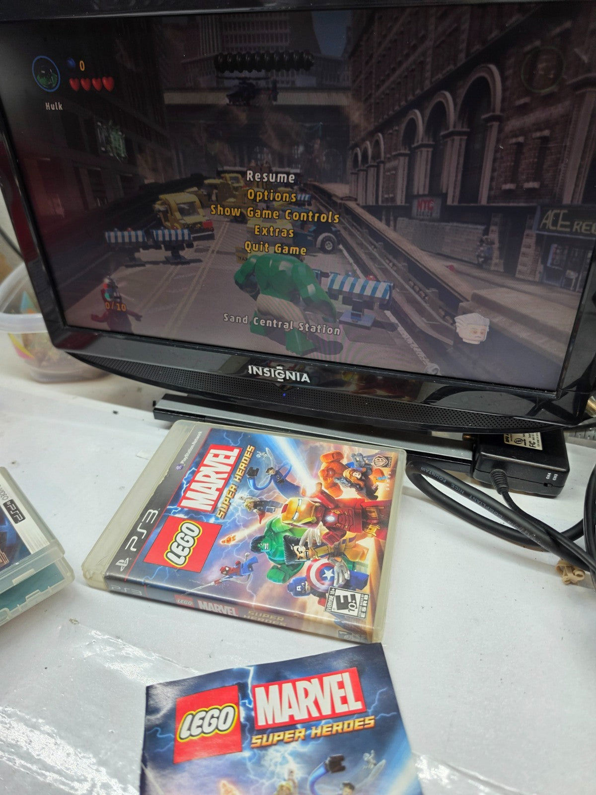 LEGO Marvel Super Heroes (Sony PlayStation 3, 2013) Game, Case, Manual - Tested