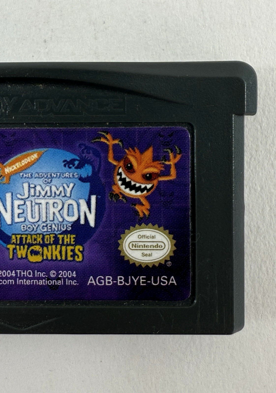 Jimmy Neutron: Attack of the Twonkies (GameBoy Advance, 2004) Game Cartridge