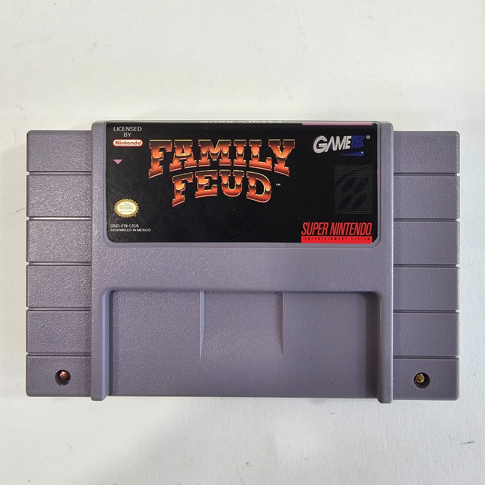 Family Feud (Super Nintendo Entertainment System, 1993) Game Box Manual - Tested