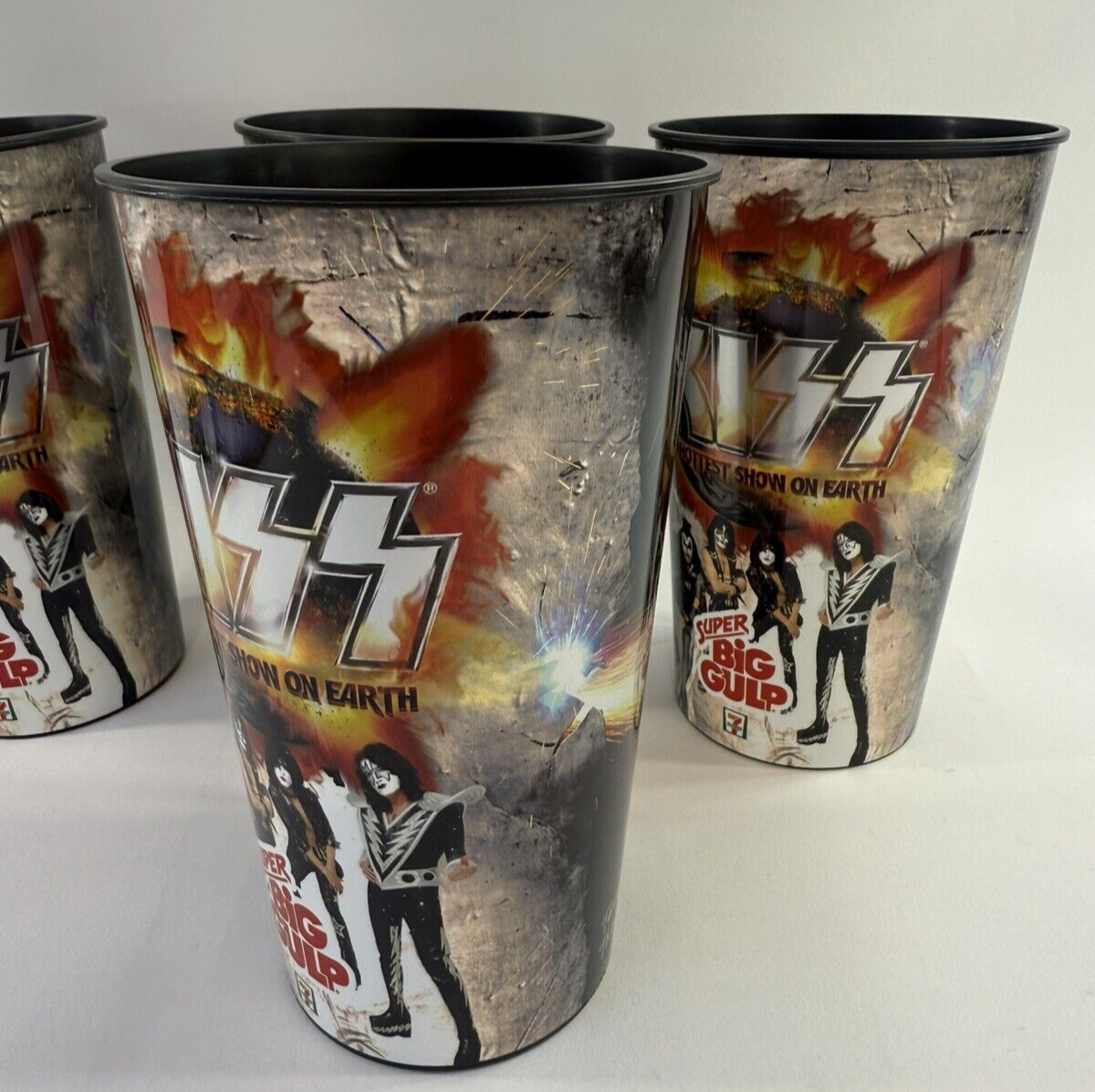 7-Eleven 2010 KISS Super Big Gulp Cups - Complete Set of 4