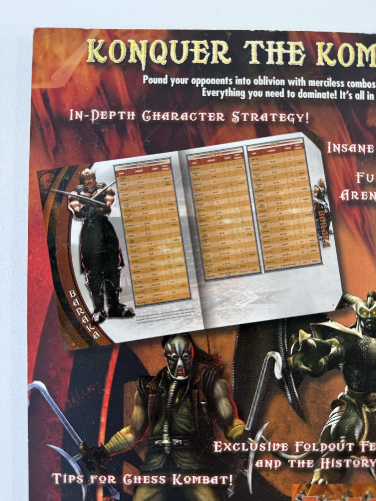 Mortal Kombat Deception Strategy Guide (Paperback, 2004) with Poster Brady Games