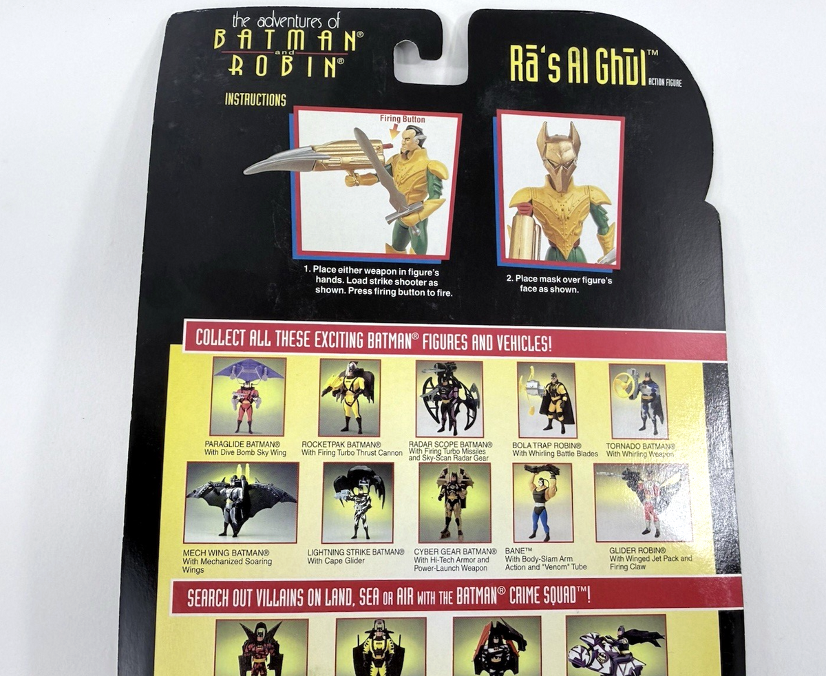 Kenner 1995 Adventures of Batman and Robin Ra’s Al Ghul 4” Sealed Action Figure