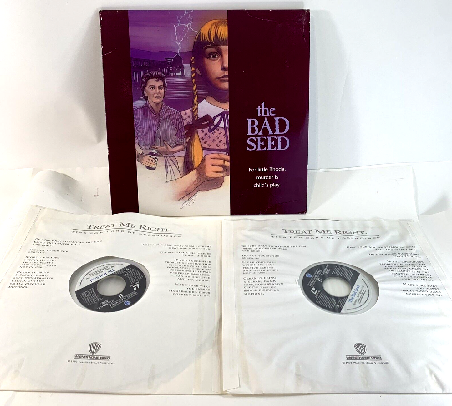 The Bad Seed (Extended/Standard Laserdisc, 1992) Tested and Working
