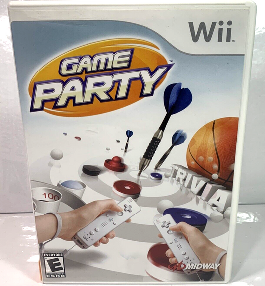 Game Party (Wii, 2007) Game Case Manual- Tested and Working