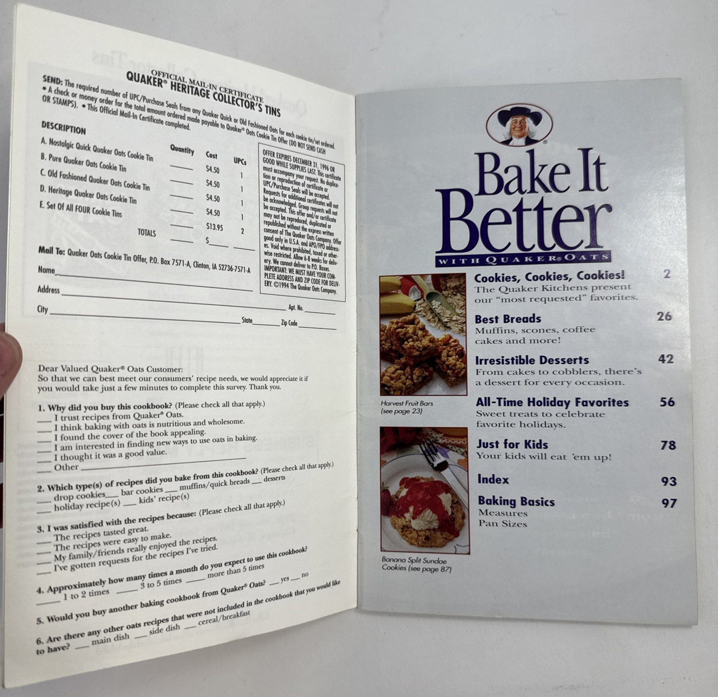 Betty Crocker, Quaker, Pillsbury Cookbooks -Bake It Better, Crock-Pot Recipes +3