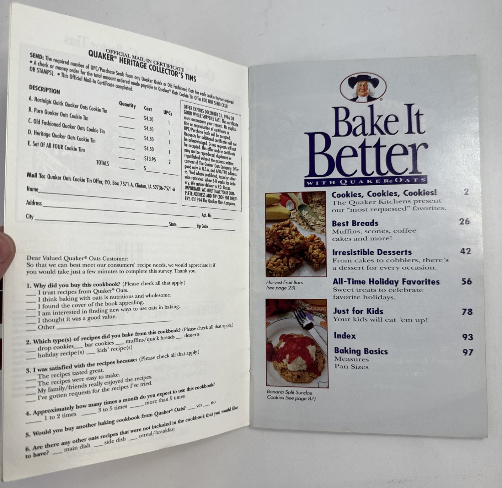 Betty Crocker, Quaker, Pillsbury Cookbooks -Bake It Better, Crock-Pot Recipes +3