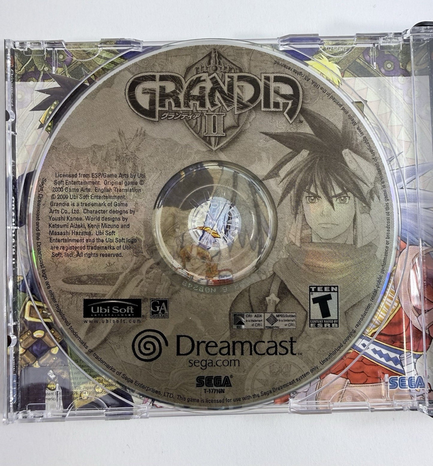 Grandia II (Sega Dreamcast, 2000) Game, Case, Manual, Soundtrack, Registration