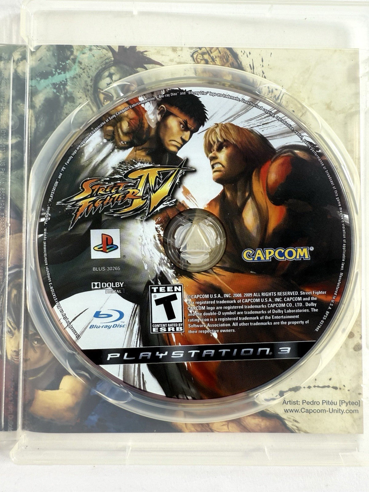 Street Fighter IV (Sony PlayStation 3, 2009) Game and Case - Tested and Working