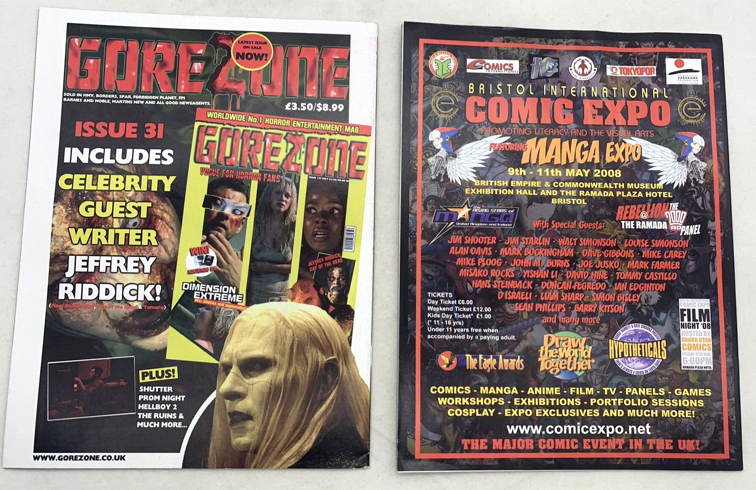 2000 AD Program Back Issues #1580- 1596 - 17 Books - Apr 08- Jul 08 Judge Dredd