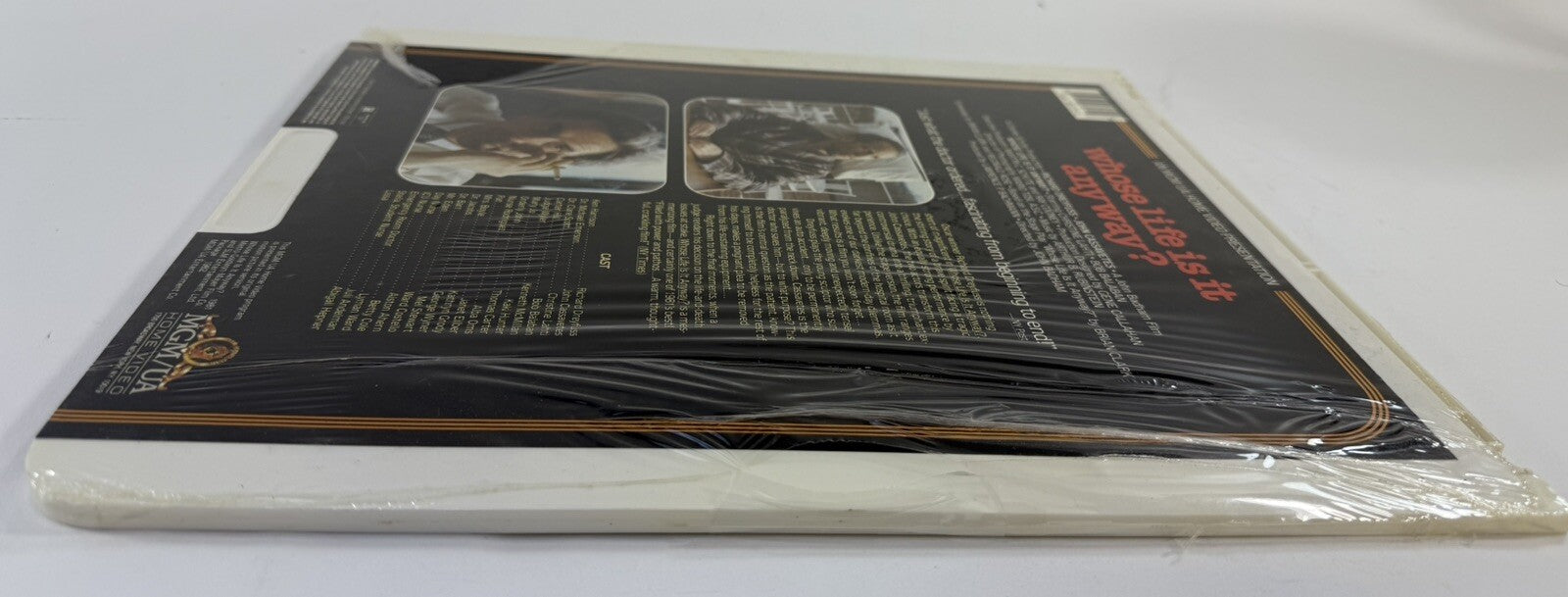 Whose Life Is It Anyway? (CED Videodisc, 1981) Factory Sealed