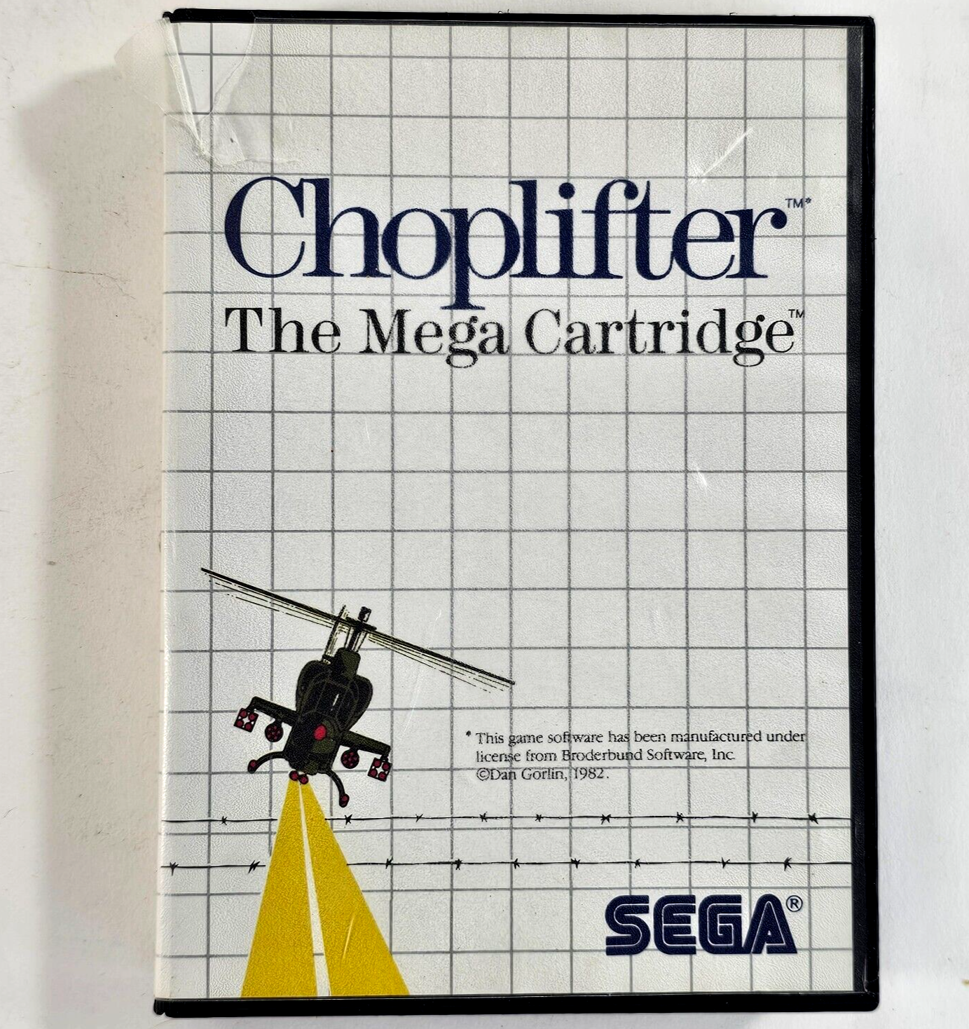 Choplifter (Sega Master System, 1986) Game and Case - Tested and Working