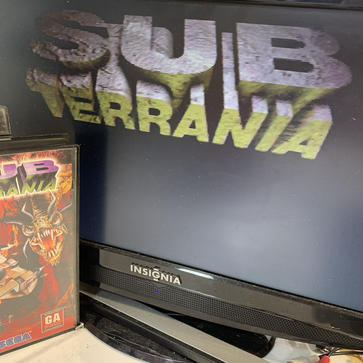 Sub Terrania (Sega Genesis, 1994) Game Case Manual Registration