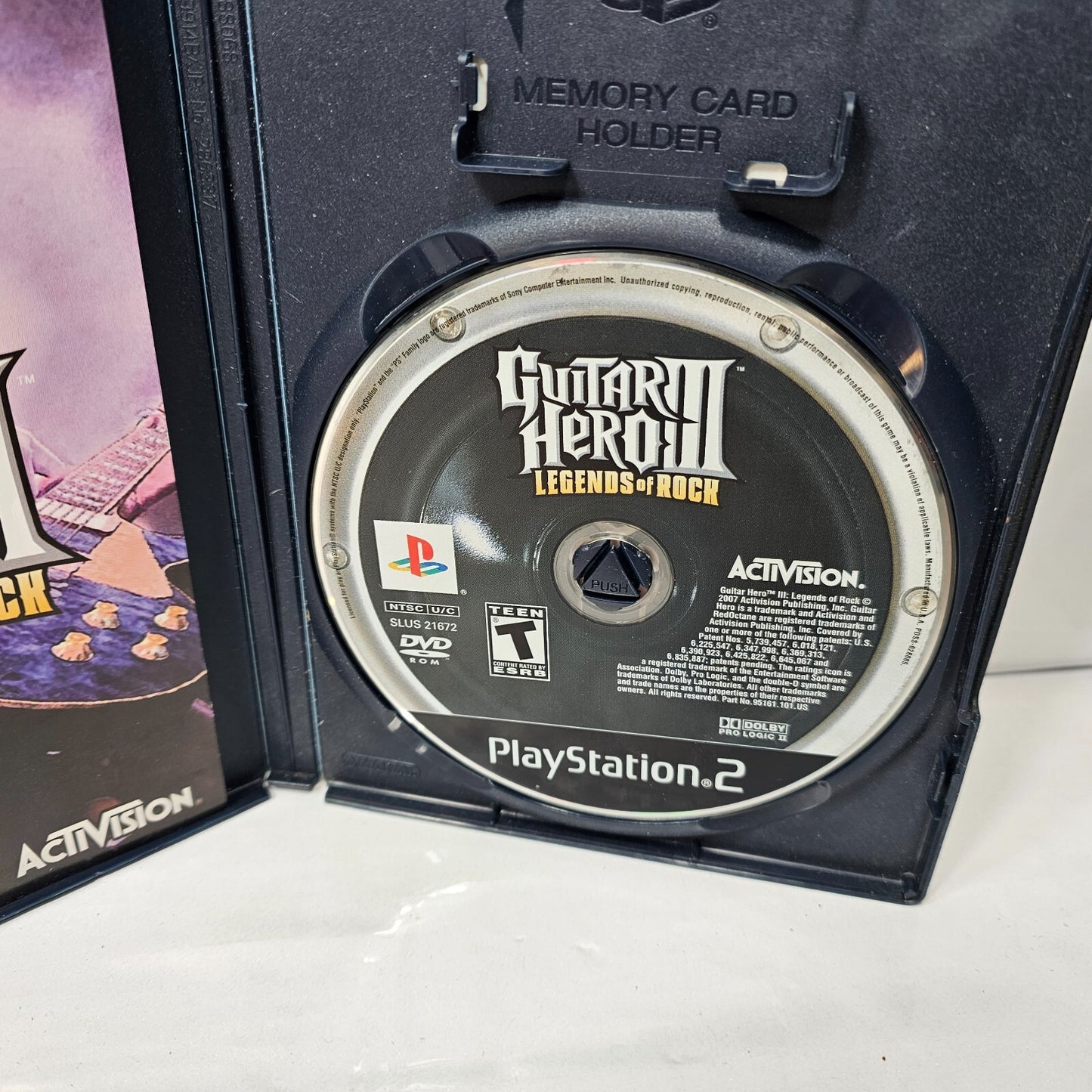 Guitar Hero 3 III Legends of Rock (Sony PlayStation 2, 2007) Game Case Manual