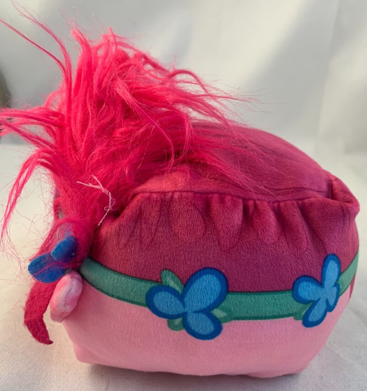 2017 DreamWorks Trolls 6" Princess Poppy Pink Cube Plush