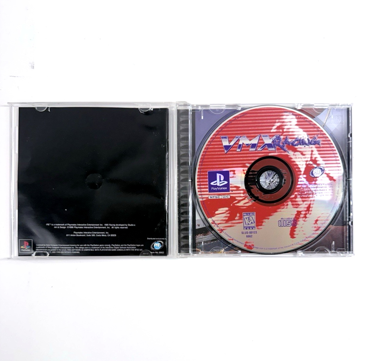 VMX Racing (PlayStation 1, 1996) Game Case Manual Registration Card - Tested