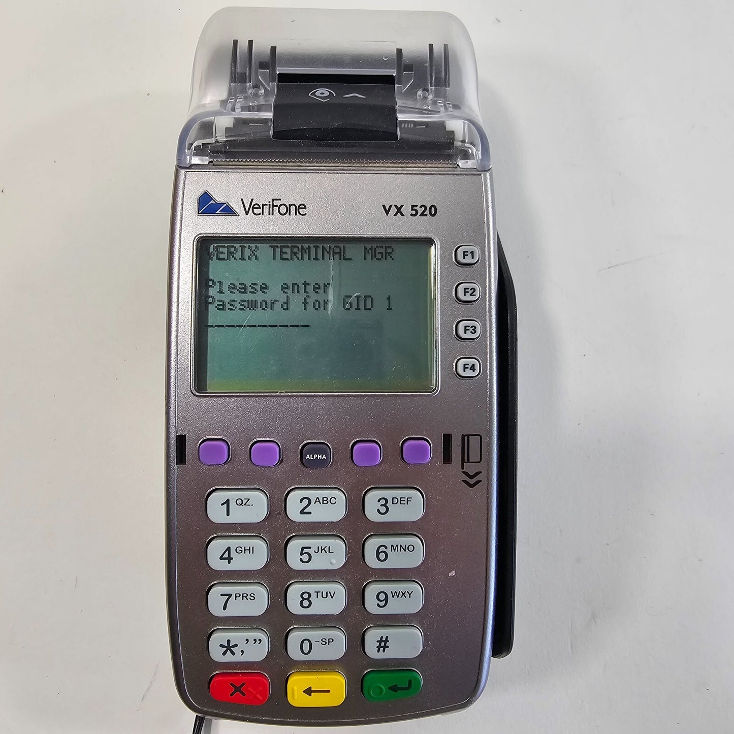 Verifone Dual Comm Credit Card Terminal Reader Model VX520 w/Power Supply - READ