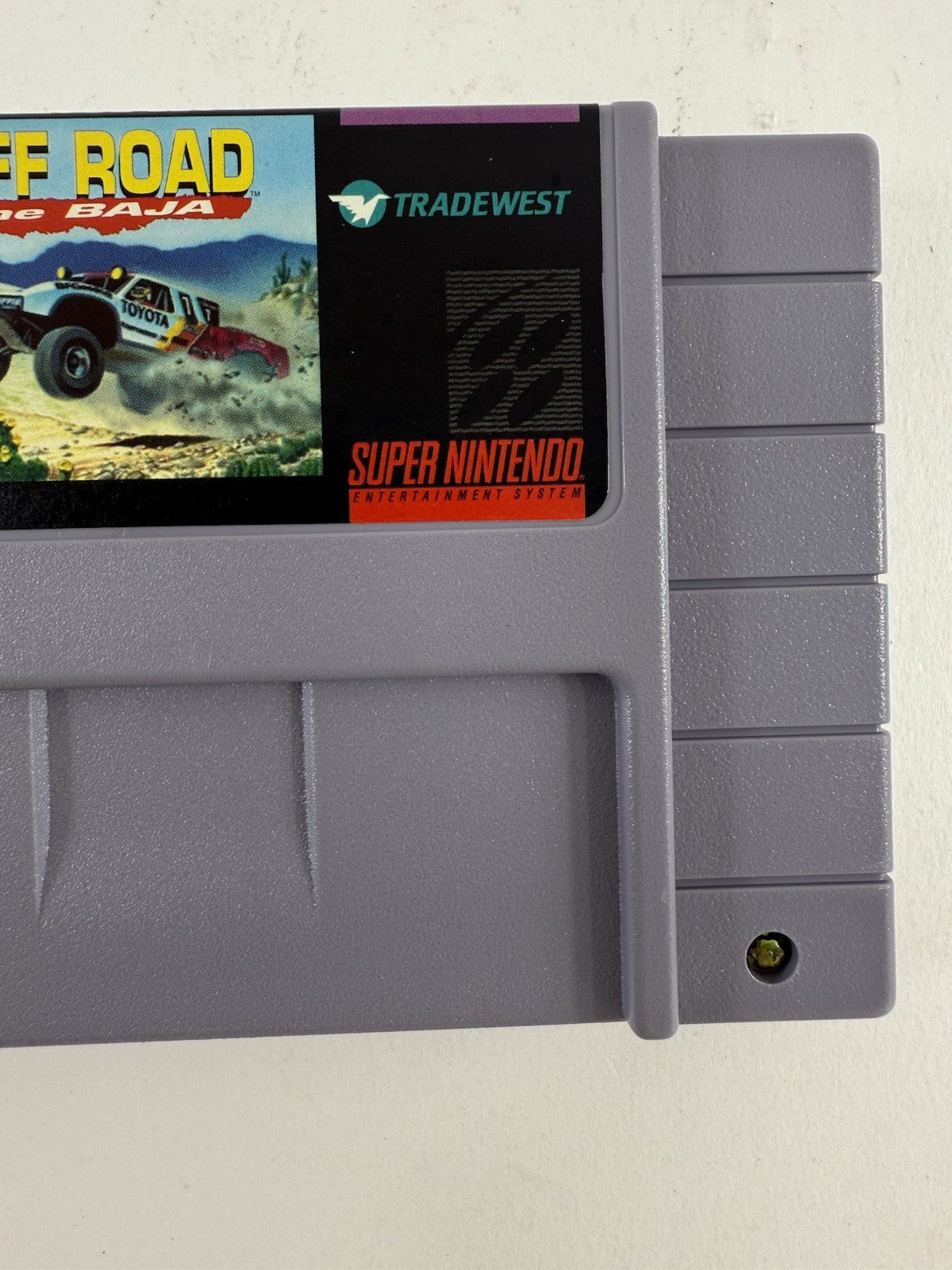 Super Off Road: The Baja (Super Nintendo SNES, 1993) Game and Manual - Tested