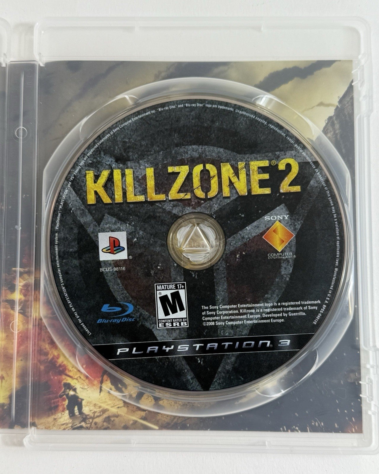 Killzone 2 (Sony PlayStation 3, 2009) Game Case Manual Registration - Tested