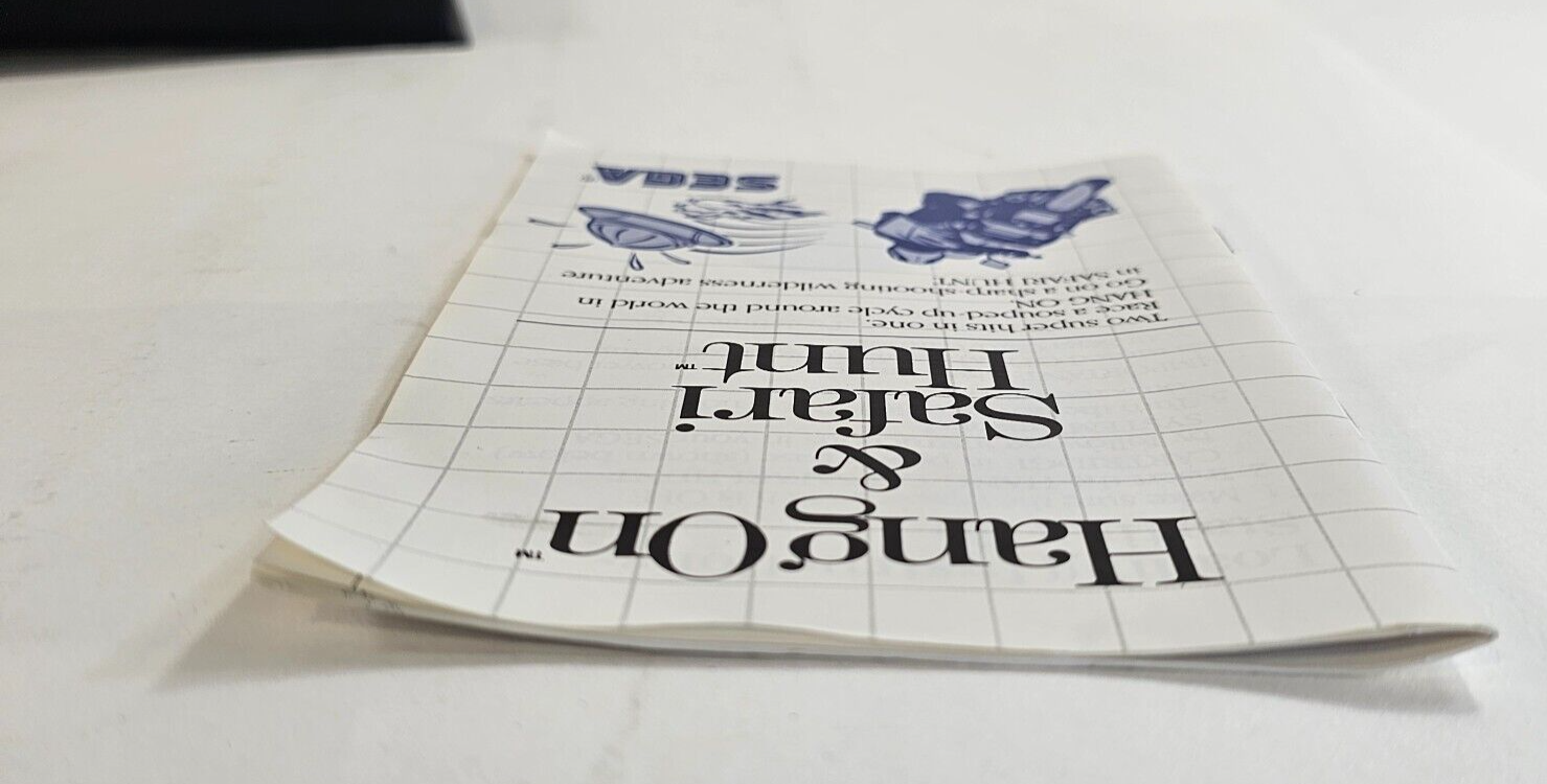 Hang On & Safari Hunt: The Combo Cartridge (Sega Master System, 1986) - Tested