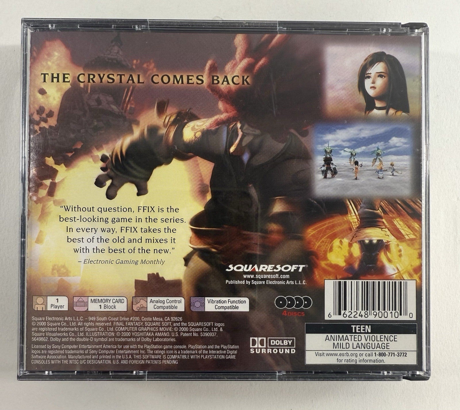 Final Fantasy IX (Sony PlayStation, 2000) Discs Case Manual Insert - Tested