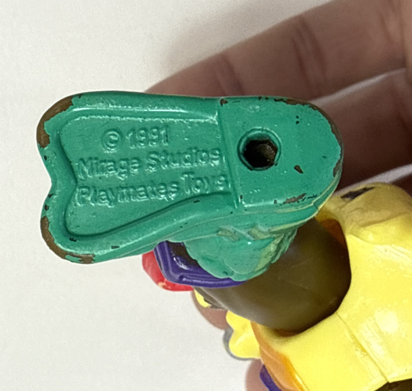 Playmates 1991 Teenage Mutant Ninja Turtles Hose Em Down Don with Hose