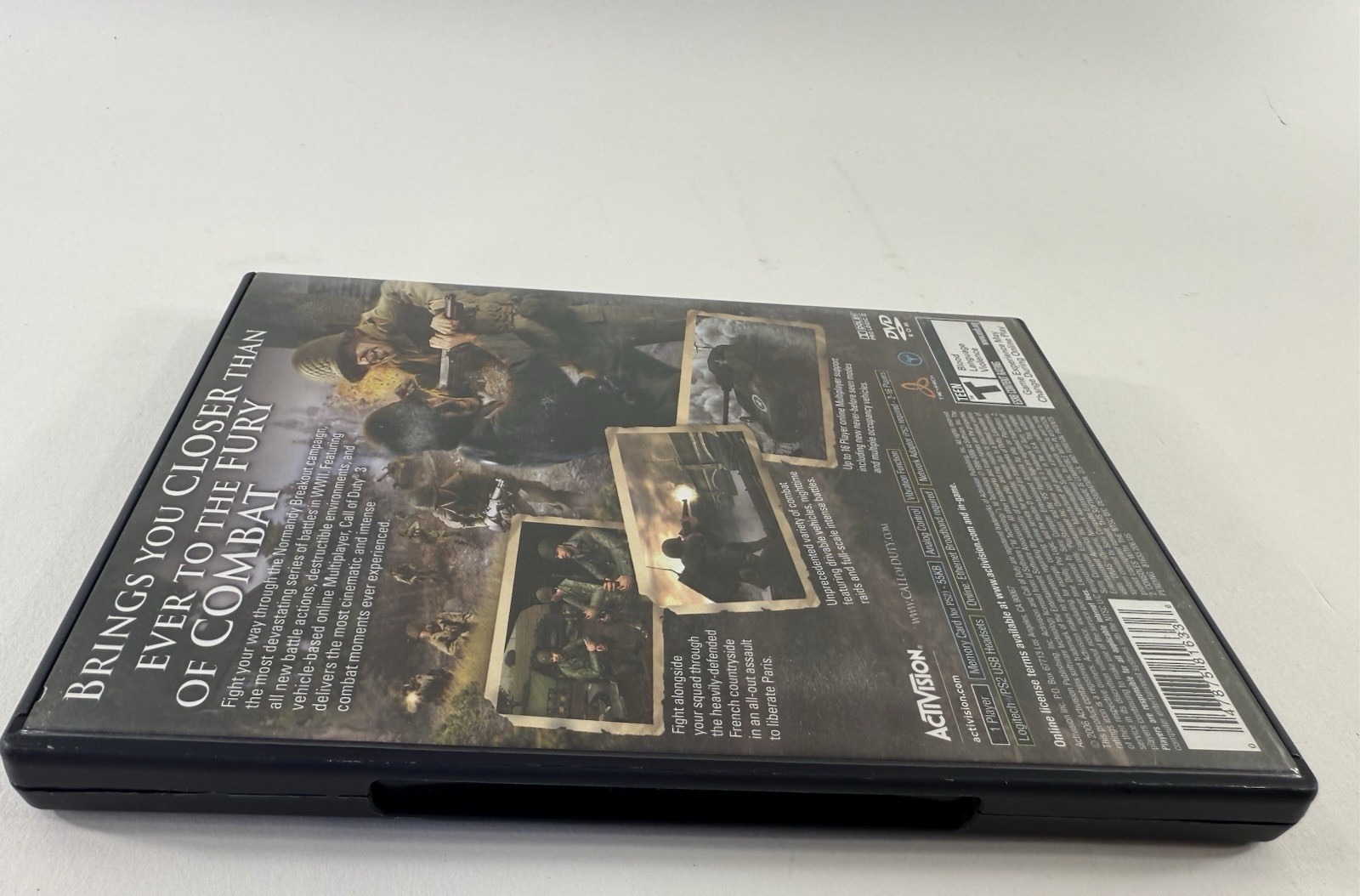 Call of Duty 3 (Sony PlayStation 2, 2006) Game Case Manual - Tested And Working