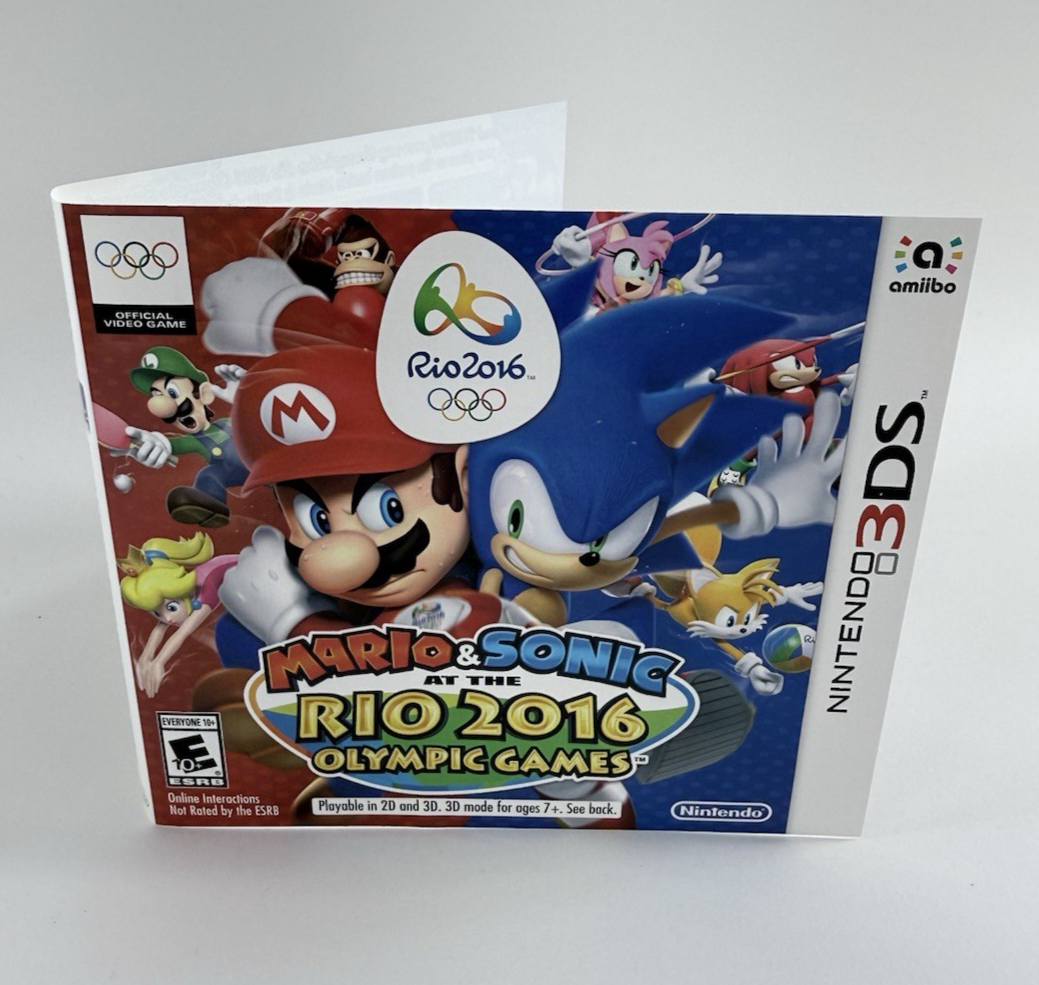 Mario & Sonic at the Rio 2016 Olympic Games Nintendo 3DS Case & Manual Only