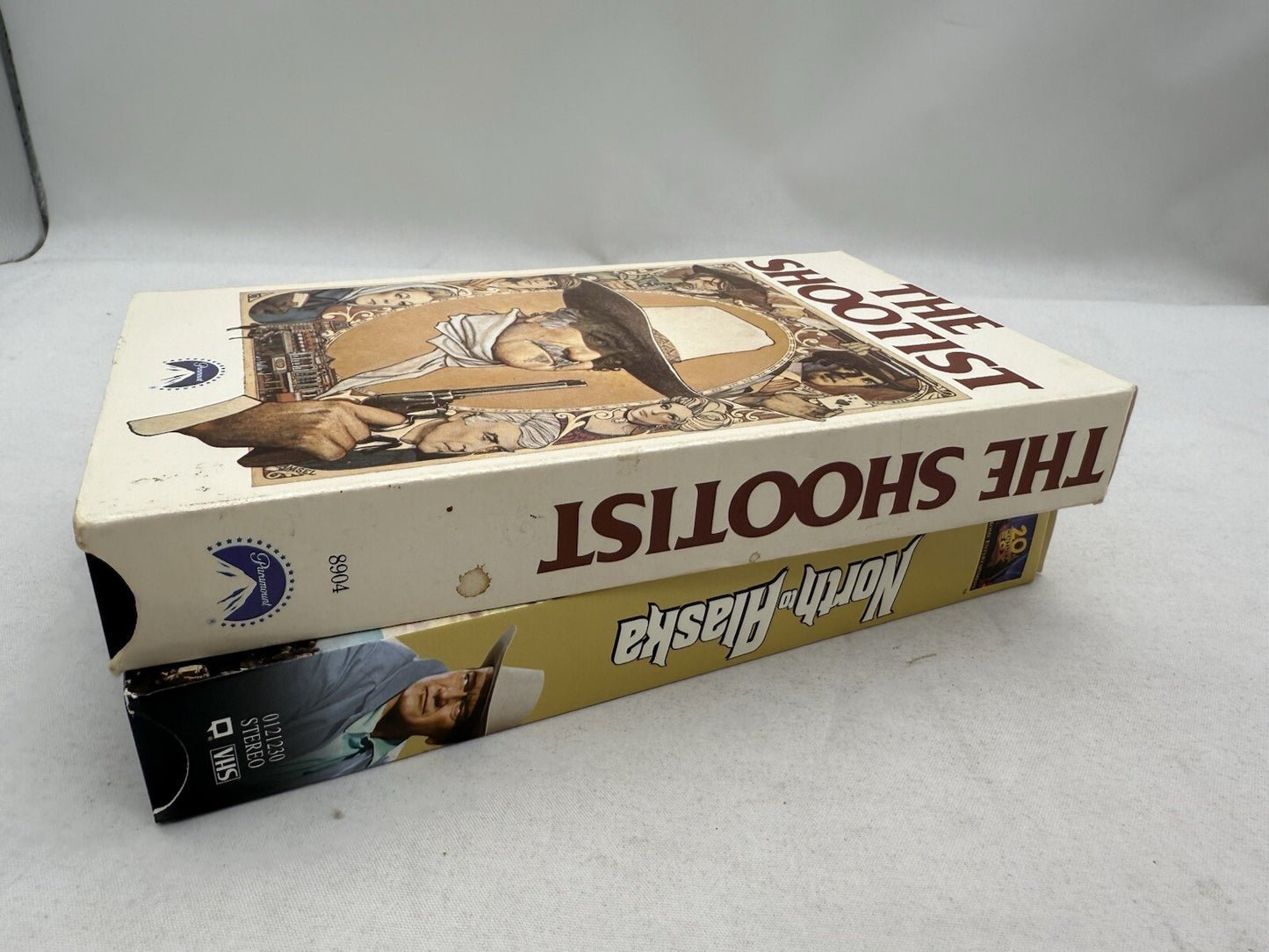 North to Alaska (VHS, 1989) The Shootist (1988) John Wayne Bundle - Tested