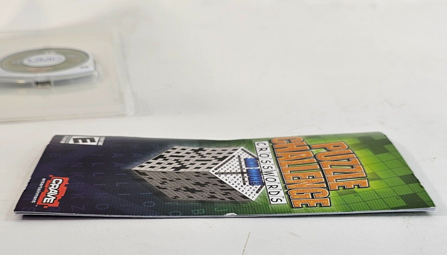 Puzzle Challenge: Crosswords and More (Sony PSP, 2006) Game Case Manual - Tested