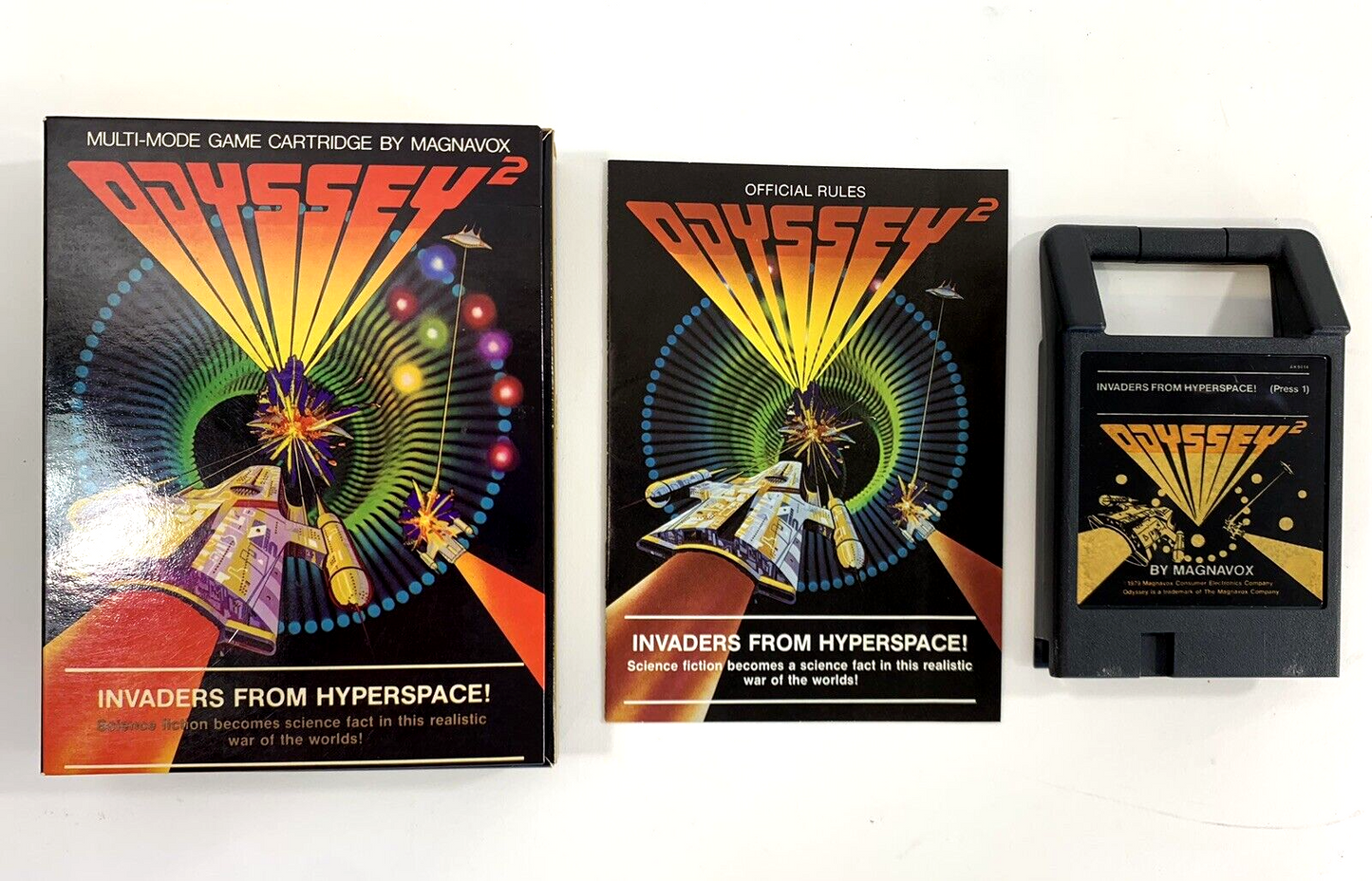 Invaders From Hyperspace (Odyssey2/Videopac, 1979) Game Box Manual - Tested