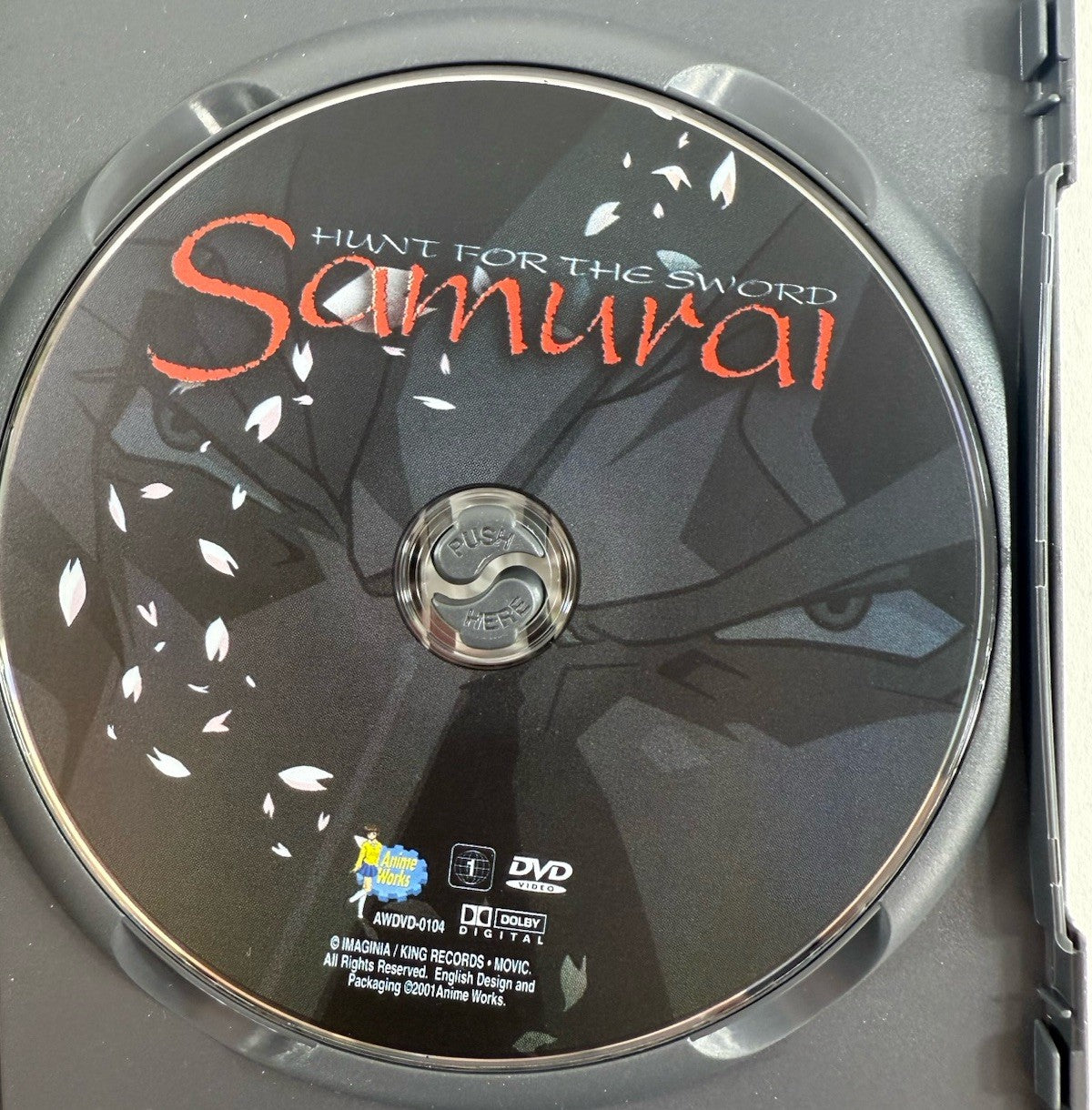 Samurai: Hunt for the Sword (DVD, 2001) Anime Works - Tested and Working