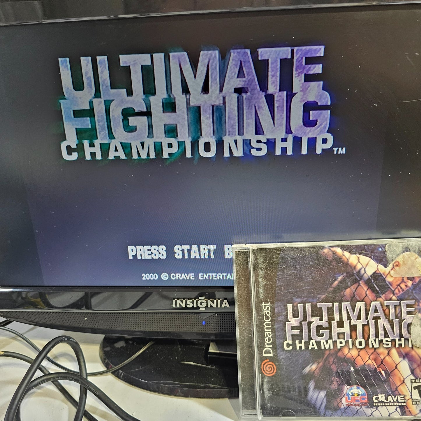 Ultimate Fighting Championship (Dreamcast, 2000) Game Case Manual Registration