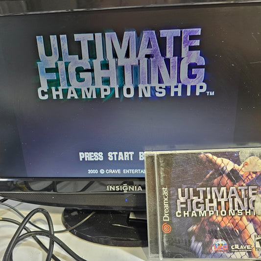 Ultimate Fighting Championship (Dreamcast, 2000) Game Case Manual Registration