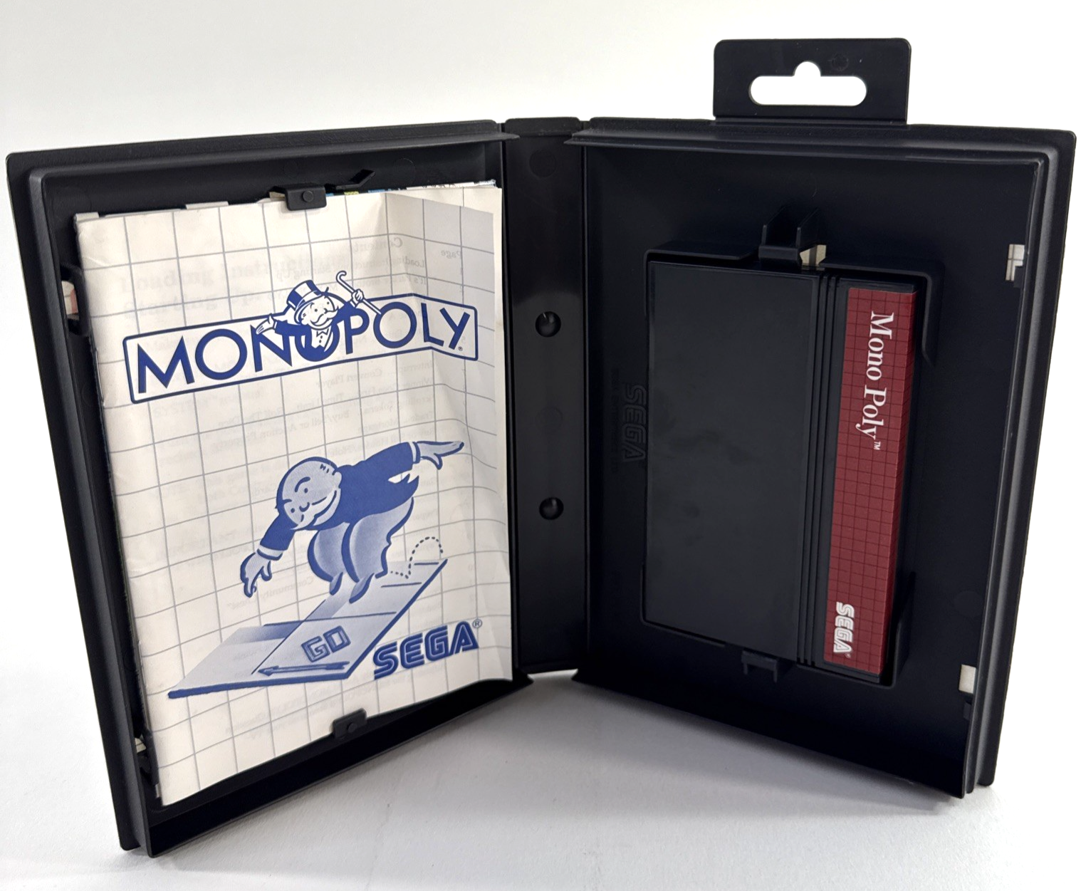 Monopoly (Sega Master System, 1988) Game Case Manual Poster - Tested