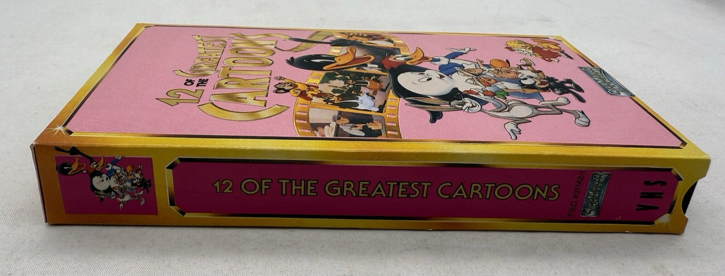 12 of the Greatest Cartoons (VHS, 1990) Tested and Working
