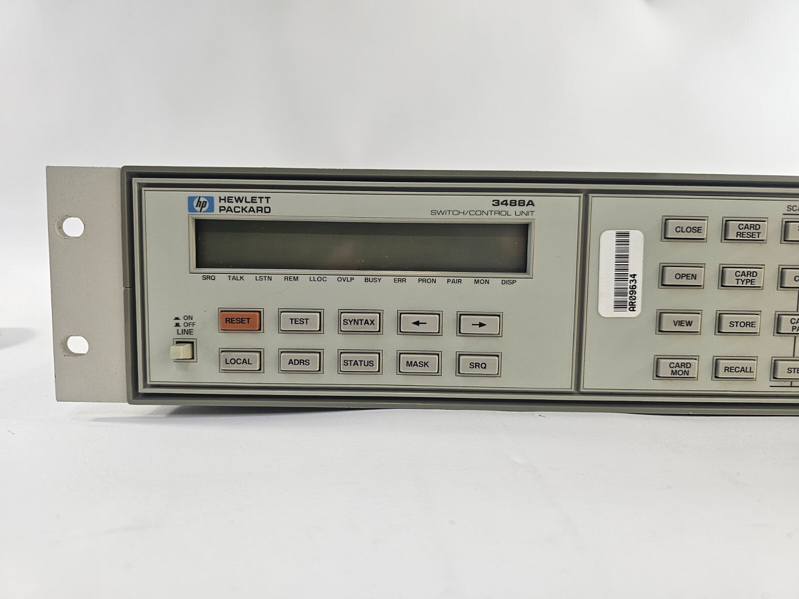 Hewlett Packard 3488A Switch / Control Unit with Mounting Brackets - Tested