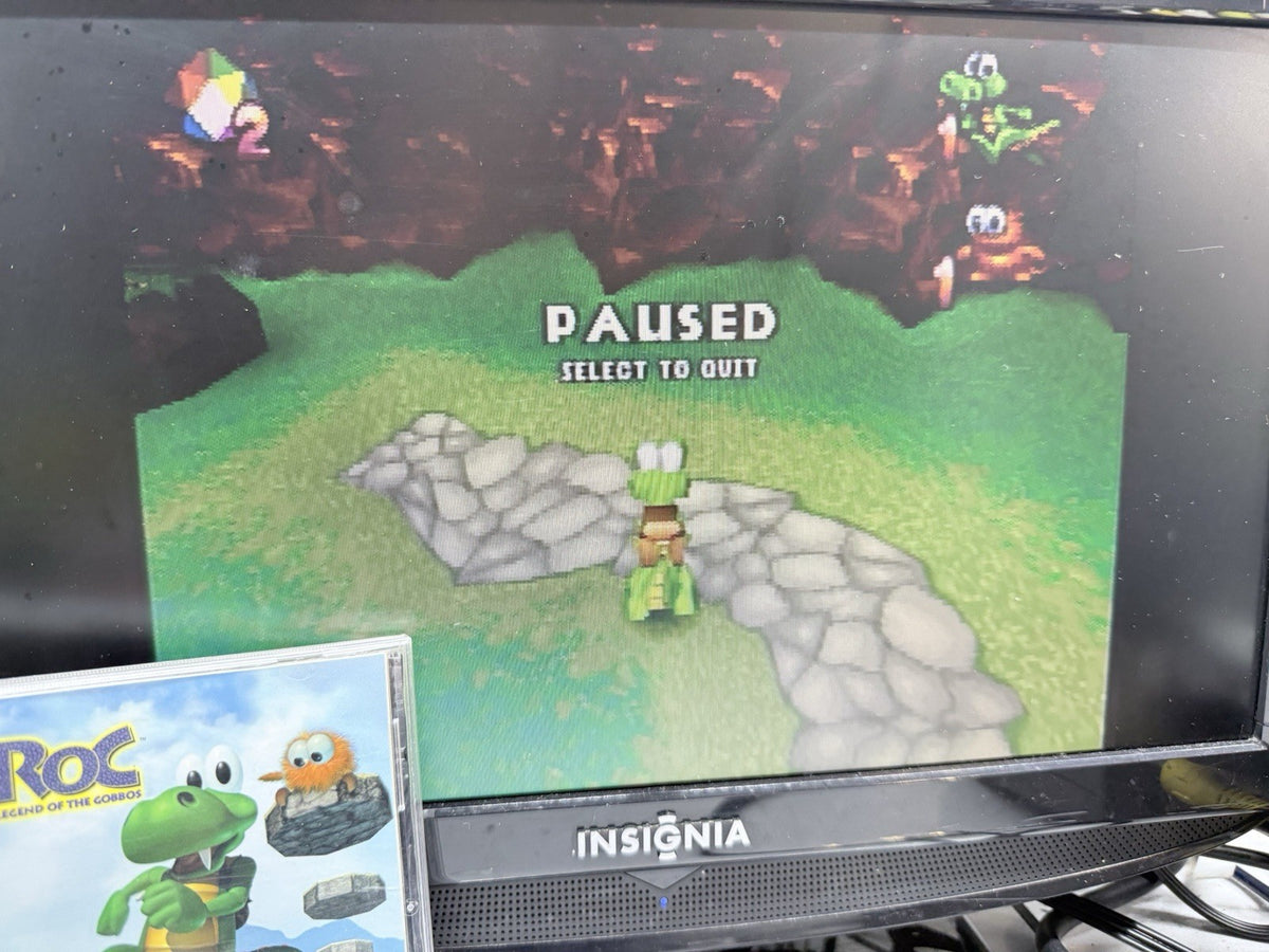 Croc: Legend of the Gobbos (PlayStation 1, 1998) Game Case Manual Registration