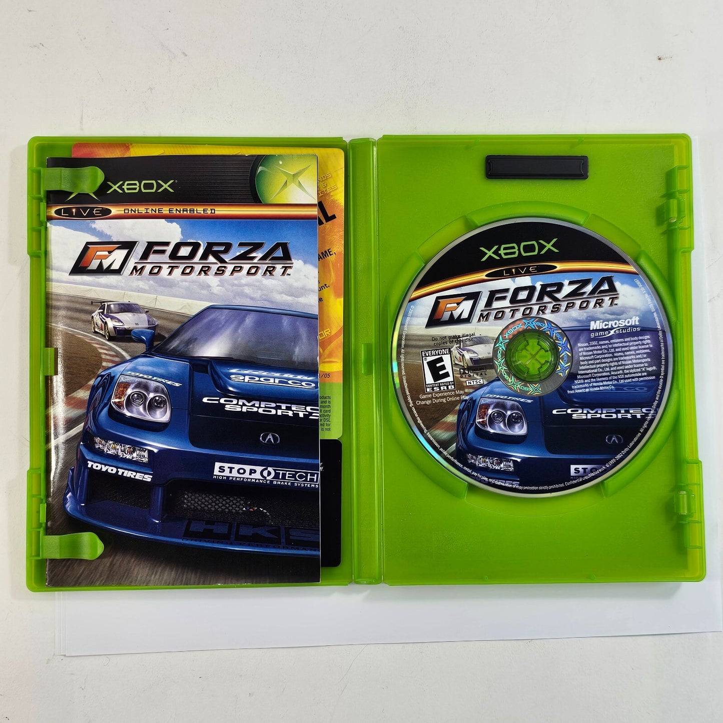 Forza Motorsport (Microsoft Xbox, 2005) Game Case Manual Insert - Tested