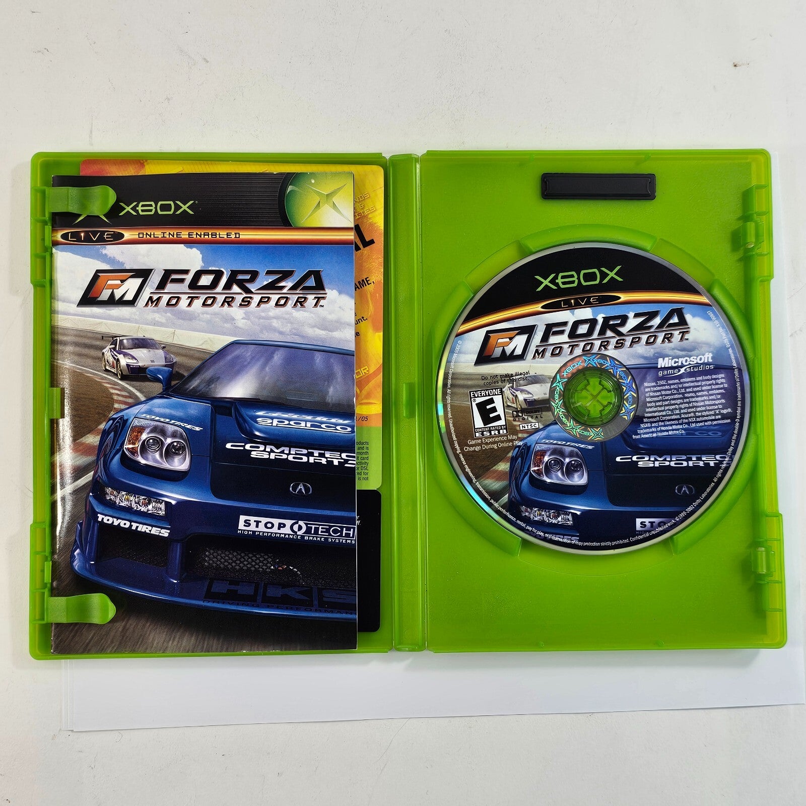 Forza Motorsport (Microsoft Xbox, 2005) Game Case Manual Insert - Tested