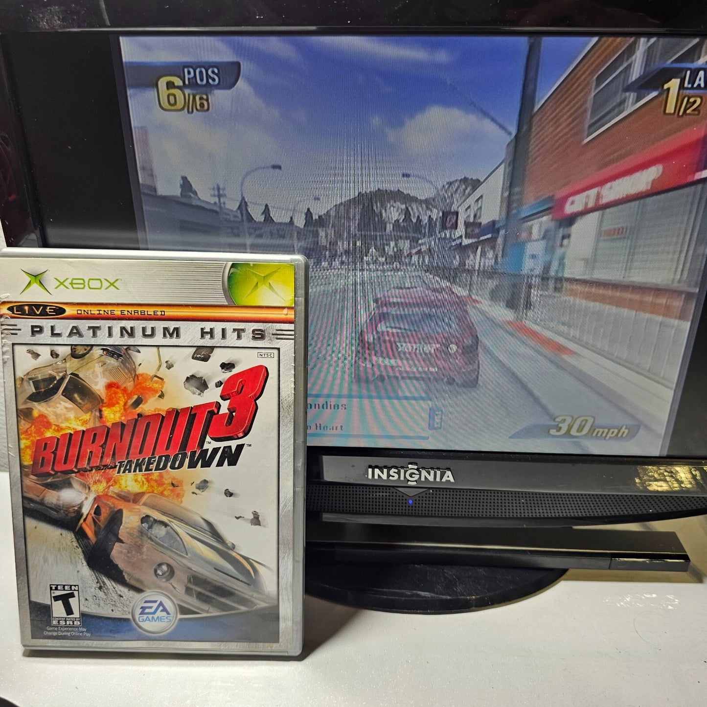 Burnout 3: Takedown (Microsoft Xbox, 2004) Game Case Manual Insert - Tested