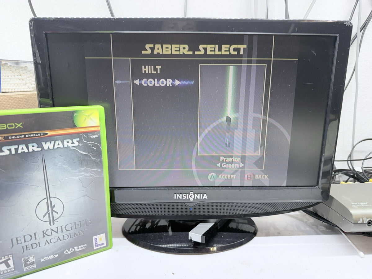 Star Wars Jedi Knight: Jedi Academy (Xbox, 2003) Game Case Manual Registration