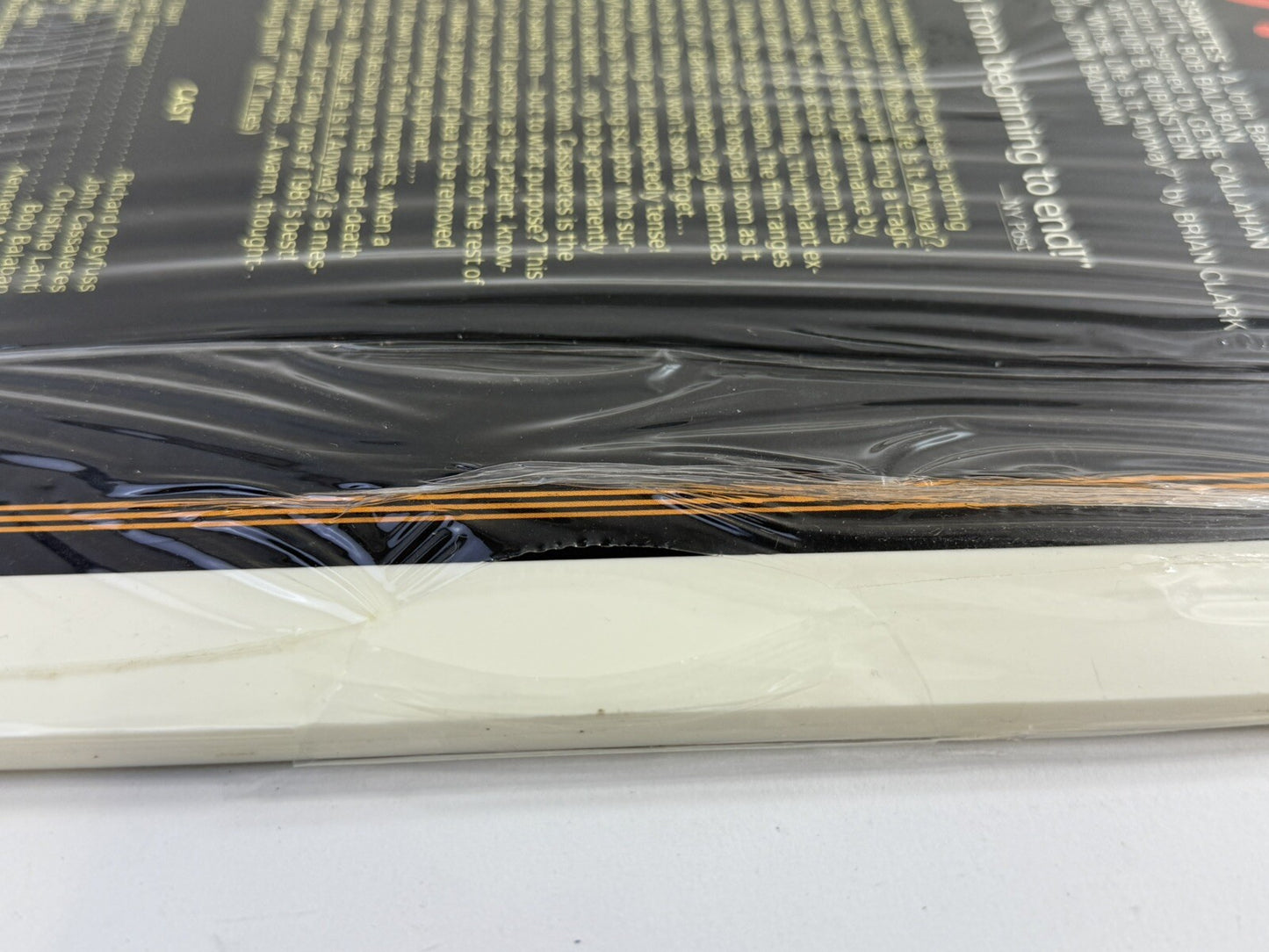 Whose Life Is It Anyway? (CED Videodisc, 1981) Factory Sealed