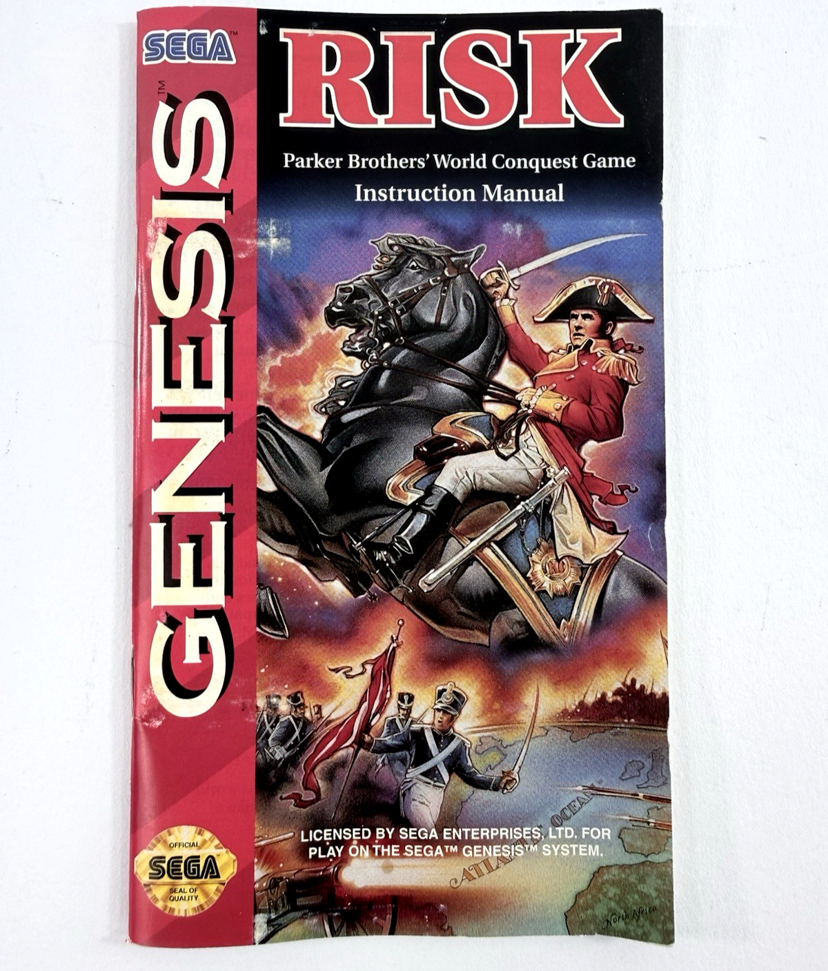 Risk (Sega Genesis, 1994) Game, Case and Manual - Tested and Working
